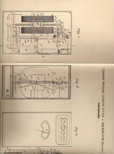 Original Patentschrift - Ch. Little in Heckington , England , 1900 , Elektricitätszähler !!!