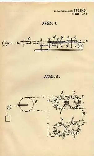 Original Patentschrift - E. Varenkamp in Gallinchen b. Cottbus , 1935 , Antrieb für Treibscheiben , Maschinenbau !!!