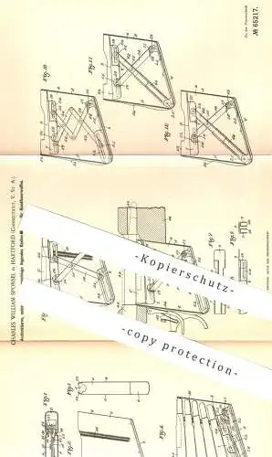 original Patent - Charles William Sponsel , Hartford , Connecticut USA , Kastenmagazin für Waffen | Gewehr | Revolver !!