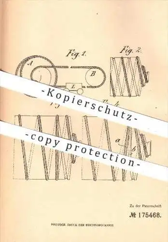 original Patent - Clemens Freiherr von Bechtolsheim , München , 1905 , Windetrommel  , Winde , Seil , Förderung !!!