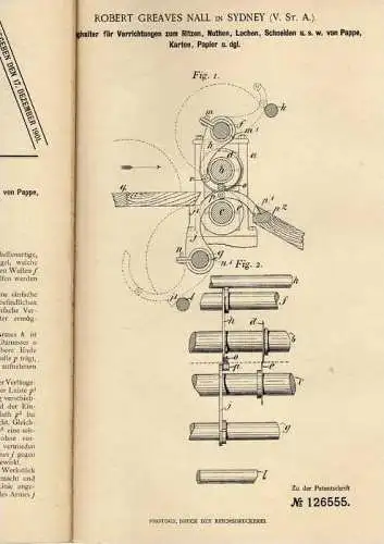 Original Patentschrift - R. Greaves Nall in Sydney , 1900 , Werkzeughalter !!!