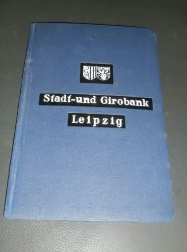 altes Sparbuch Leipzig , 1938 - 1944 , Gustav Laue in Leipzig , Sparkasse , Bank !!!