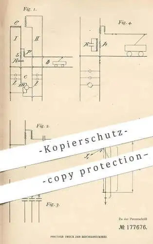 original Patent - Allgemeine Elektrizitäts-Gesellschaft Berlin , 1906 , Verteilung von Wechselstrom | Strom , Schalter !