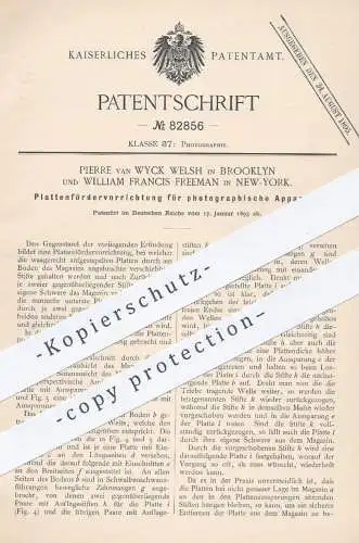 original Patent - Pierre van Wyck Welsh , Brooklyn / William Francis Freeman , New York USA , 1893 , Fotografie , Kamera