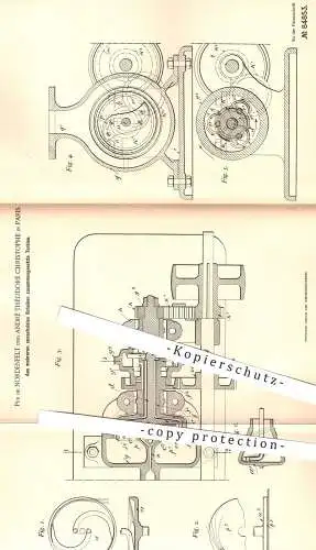 original Patent - Per de Nordenfelt u. André Théodore Christophe , Paris , 1894 , Turbine , Turbinen | Fluidium !!!