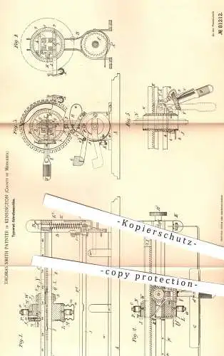 original Patent - Th. Smith Paynter , Kensington County of Middlesex 1894 , Typenrad- Schreibmaschine | Schreibmaschinen