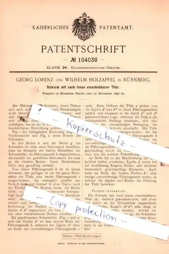 original Patent - Sidney Leetham in Hungate und Henry Simon in Manchester , 1897 , Hauswirthschaftliche Geräthe !!!