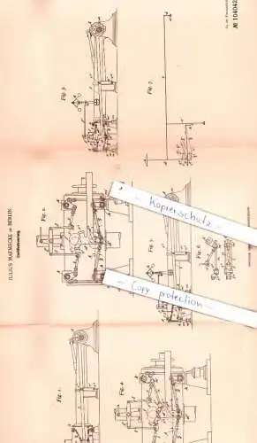 original Patent - Julius Maemecke in Berlin , 1897 , Corlissteuerung !!!