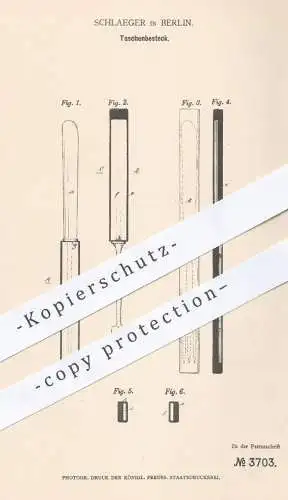 original Patent - Schlaeger , Berlin , 1878 , Taschenbesteck | Besteck , Messer und Gabel , Taschenmesser !!!