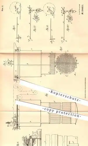 original Patent - Maschinenbau Anstalt Köllmann GmbH , Langerfeld 1906 , Reinigen der Heizrohre von Anwärmern für Zucker