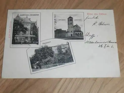 alte AK -  Döhren b. Hannover , 1904 , nach Hildesheim , Ansichtskarte !