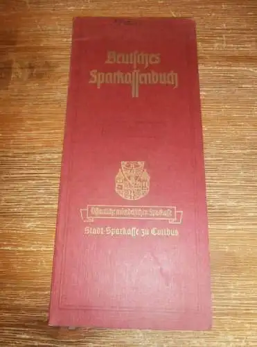 altes Sparbuch Cottbus , 1940 - 1944 , Frank Paetow in Cottbus , Sparkasse , Bank !!!