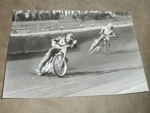 Speedway 70er/ 80er Jahre , Güstrow / Neubrandenburg , DDR , großes altes Foto , ca. 180 x 130 mm !!!