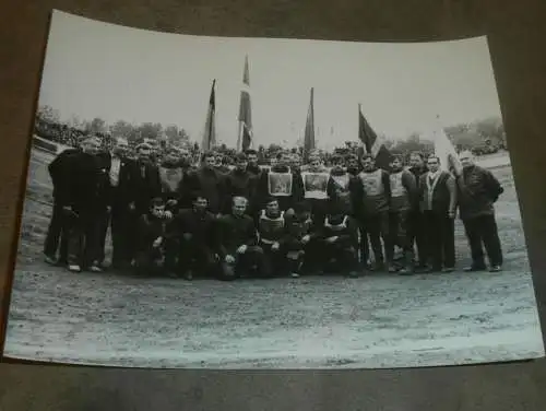 Speedway 80er Jahre , Güstrow / Neubrandenburg , DDR , großes altes Foto , ca. 240 x 180 mm !!!