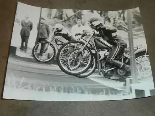 Speedway 70er/ 80er Jahre , Neubrandenburg , DDR , großes altes Foto , ca. 225 x 170 mm !!!