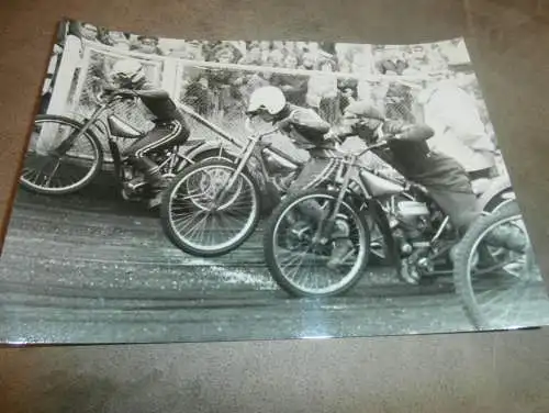 Speedway 70er/ 80er Jahre , Neubrandenburg , DDR , großes altes Foto , ca. 220 x 170 mm !!!