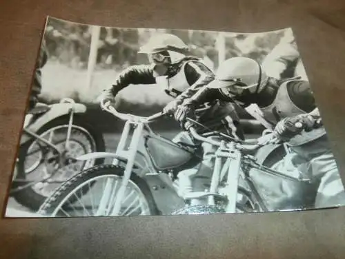 Speedway 70er/ 80er Jahre , Neubrandenburg , DDR , großes altes Foto , ca. 230 x 175 mm !!!