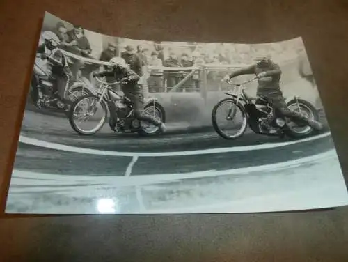 Speedway 70er/ 80er Jahre , Neubrandenburg , DDR , großes altes Foto , ca. 225 x 155 mm !!!