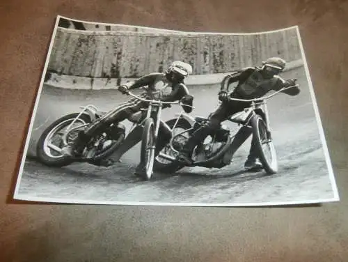 Speedway 70er/ 80er Jahre , Güstrow , DDR , großes altes Foto , ca. 200 x 145 mm !!!