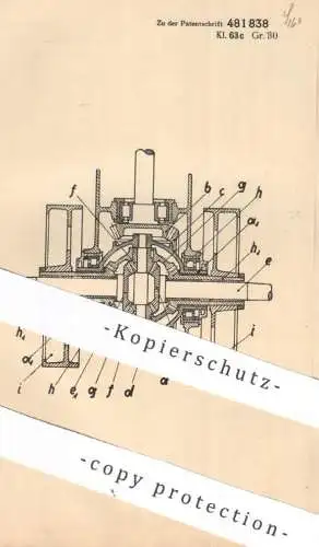 original Patent - Rheinische Metallwaren- Maschinenfabrik Düsseldorf | Arthur Gaunitz | Lenkung für Gleiskettenfahrzeug