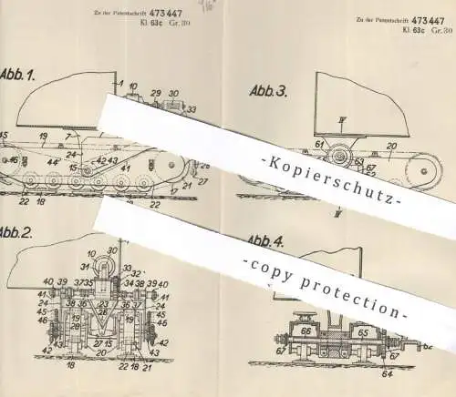 original Patent - Fried. Krupp AG , Essen / Ruhr | Adam Angelbis | 1926 | Antrieb für Gleisketten - Fahrzeug