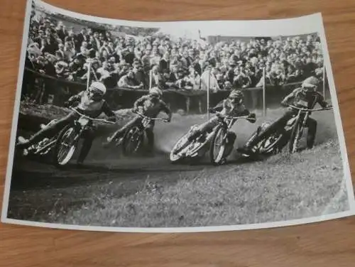 Speedway 80er Jahre , DDR , altes Foto , ca. 180 x 125 mm !!!