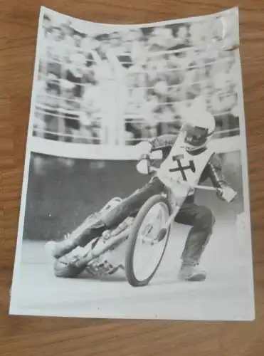 Speedway Neubrandenburg 80er Jahre , altes Foto , 175 x 125 mm !!!