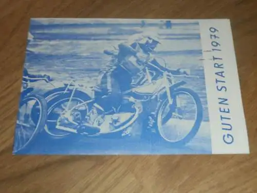 Speedway Güstrow , 1978/79 , DDR , Klappkarte mit Terminplaner , ADMV !!!