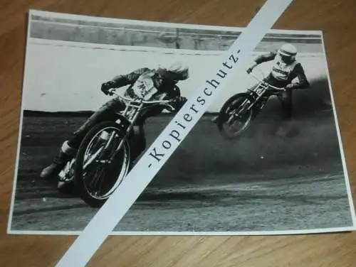 Speedway Neubrandenburg / Güstrow 70/80er Jahre  , DDR , altes Foto ca. 180 x 130 mm !!!