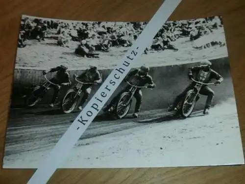 Speedway Neubrandenburg / Güstrow 70/80er Jahre  , DDR , altes Foto ca. 180 x 130 mm !!!