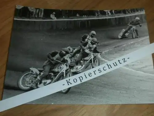 Speedway Neubrandenburg / Güstrow 60/70er Jahre  , DDR , altes Foto ca. 180 x 130 mm !!!