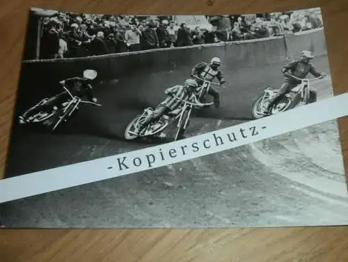 Speedway Neubrandenburg / Güstrow 60/70er Jahre  , DDR , altes Foto ca. 180 x 130 mm !!!