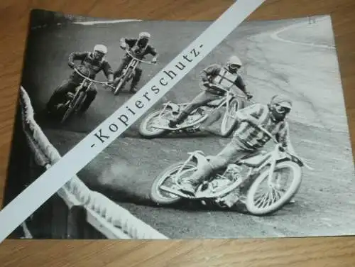 Speedway Neubrandenburg / Güstrow 60/70er Jahre  , DDR , altes Foto ca. 180 x 130 mm !!!