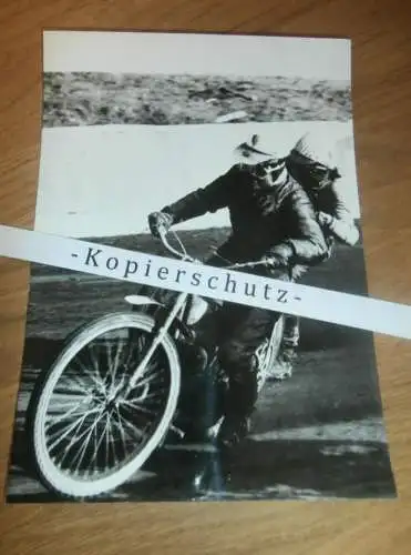 Speedway Neubrandenburg / Güstrow 70/80er Jahre  , DDR , altes Foto ca. 180 x 130 mm !!!