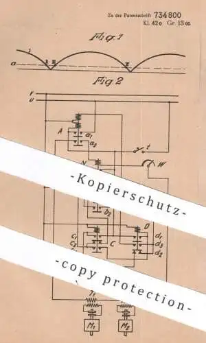 original Patent - Siemens Schuckertwerke AG Berlin / Siemensstadt | 1935 | Messung der Drehzahlunterschiede | Drehzahl