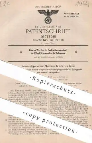 original Patent - Siemens Apparate & Maschinen GmbH Berlin | Gustav Werther & Karl Schumacher | 1939 | Schleppseilkopf