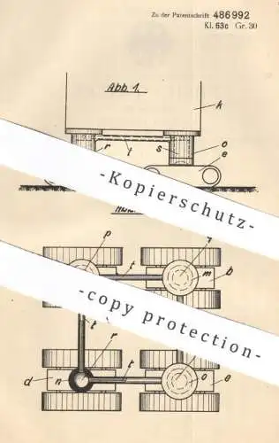 original Patent - Lübecker Maschinenbau Ges. Lübeck | Hermann Runte & Ludwig Rasper | 1928 | Fahrgestell , Kfz , Gestell