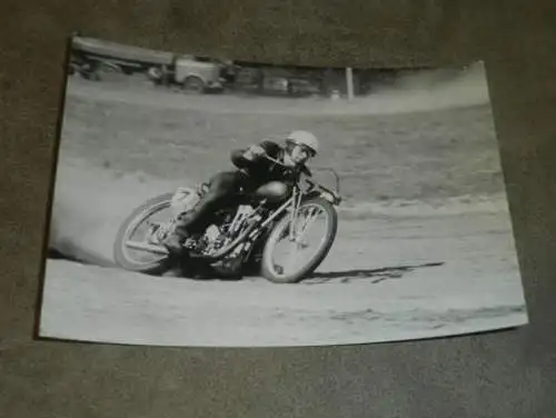 Speedway / Sandbahn Rostock , 60er/ 70er  Jahre , DDR , altes Foto ca. 145 x 115 mm !!!