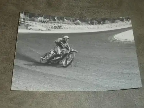 Speedway / Sandbahn Rostock , 60er/ 70er  Jahre , Niemann , DDR , altes Foto ca. 145 x 115 mm !!!