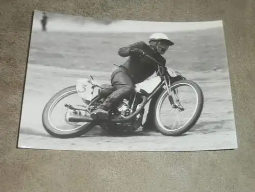 Speedway / Sandbahn Rostock , 60er/ 70er  Jahre , DDR , altes Foto ca. 145 x 115 mm !!!