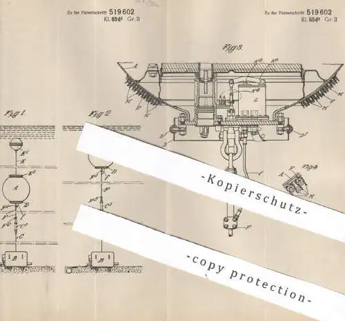 original Patent - Vickers Armstrongs Ltd. , Westminster , England , 1928 , Seemine mit Magnetzündung | Mine , Minen !!