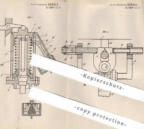 original Patent - Siemens Schuckertwerke AG , Berlin / Siemensstadt , 1927 , Halteglieder in Seeminen | Mine , Minen !!