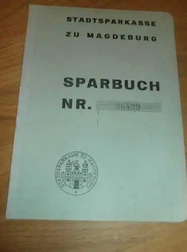 altes Sparbuch Magdeburg , 1938 - 1941 ,August Schröder in Magdeburg , Ingenieur , Sparkasse , Bank !!