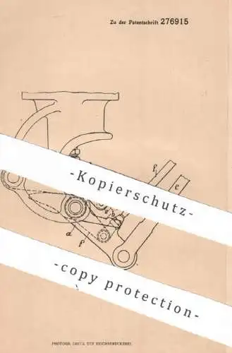 original Patent - Gasmotorenfabrik Deutz , Köln / Deutz | 1913 | Zweitaktsteuerung von Ventil am Verbrenner - Motor