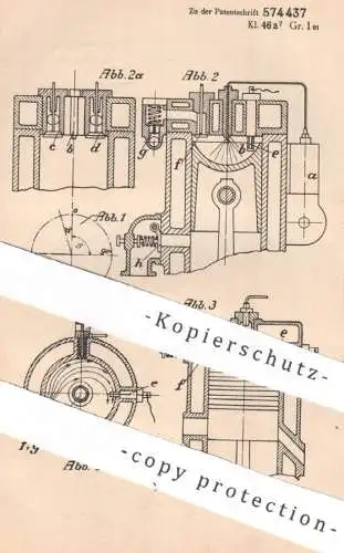 original Patent - Humboldt Deutzmotoren AG , Köln | 1929 | Dieselmaschinen | Dieselmotor , Motor , Motoren