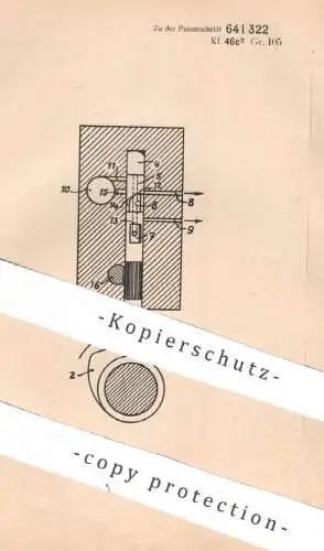 original Patent - Humboldt Deutzmotoren AG , Köln | 1932 |  Brennstoff - Einspritzpumpe für Brennkraftmaschinen