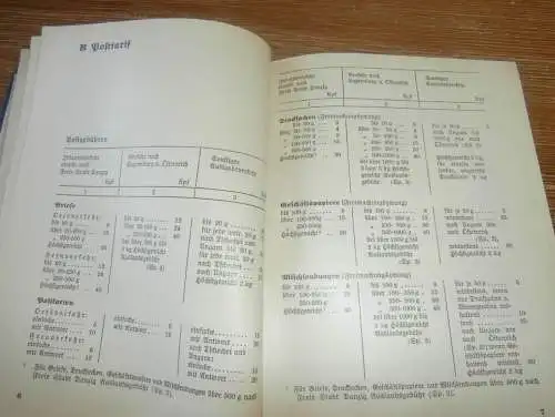 alter Kalender 1937 , blanko , mit Kalendarium , Mondphasen , Währungen , Post , Sparkasse , Bank !!