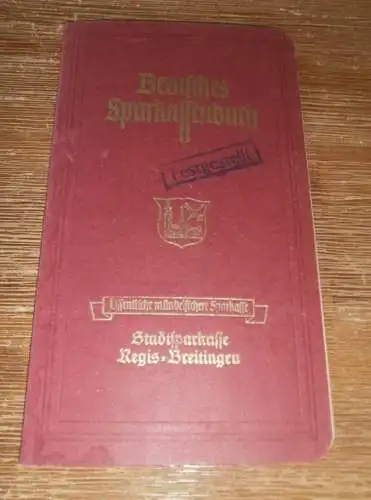 altes Sparbuch Regis-Breitingen / Borna , 1949 - 1952 , Lydia Lange in Regis-Breitingen / Borna , Sparkasse , Bank !!