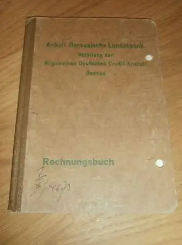 altes Sparbuch Dessau , 1940 - 1944 , Hildegard Krell in Dessau , Sparkasse , Bank !!