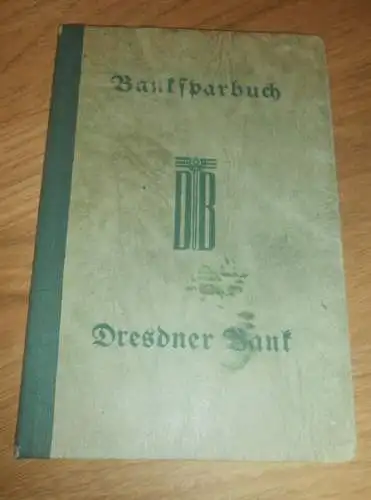 altes Sparbuch Erfurt , 1943 - 1945 , Alfred Quednau in Erfurt , Irma Quednau , Sparkasse , Bank !!